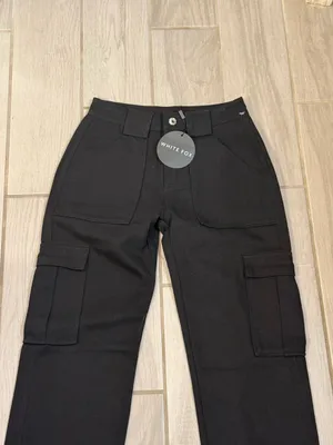 White Fox Boutique Black Cargo Jeans thumbnail 3