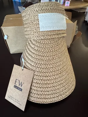 Straw Visor Sun Hat thumbnail 4
