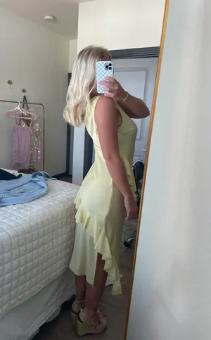 Yellow Midi Dress thumbnail 5