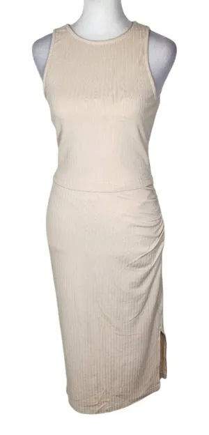 Pretty Garden Chic Cream Ribbed Knit Matching Set NWT Size Small thumbnail 1