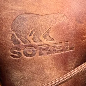 SOREL Hi Line Lace Boots Womens 9.5 Brown Leather Gorpcore Rugged Streetwear thumbnail 9