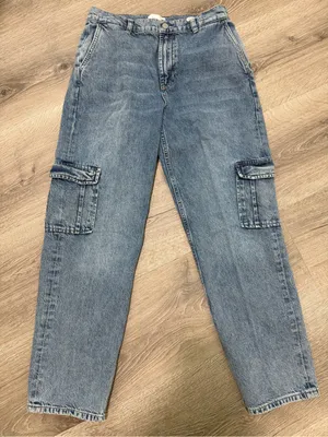 RAILS Cargo Jeans Women’s Size 27 Blue Straight Leg Utility Denim Pants thumbnail 1