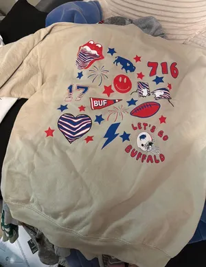 Buffalo Patch Crewneck Tan Size XL thumbnail 1