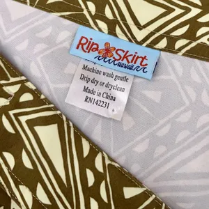 RIPSKIRT Hawaii Rip Skirt Length 2 Wrap Skirt‎ Vintage Tribal Green Vacation XXL thumbnail 10