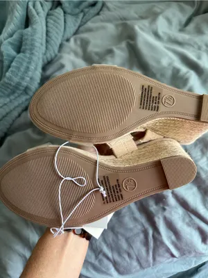 A new day ansel clear strap Wedge Sandal in Beige thumbnail 3