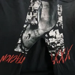XXXTentacion Crop Top Womens Black Graphic Tee V Neck Streetwear‎ Hip Hop thumbnail 3
