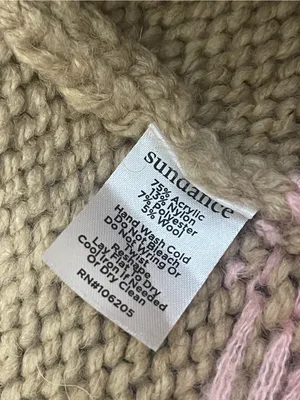 Sundance Beige Fair Isle Crewneck Sweater with Hot Pink & Light Pink Yoke thumbnail 6