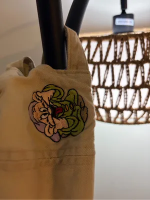 Disney Dopey Beige Cap with Black Brim and Embroidered Detail thumbnail 4