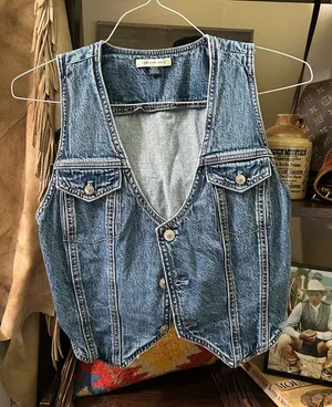 American Eagle Denim Vest thumbnail 1