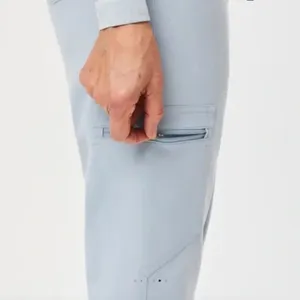 Figs Zamora High Waisted Dusty Blue Joggers Scrub Pants Womens XXL Tall Nurse thumbnail 8