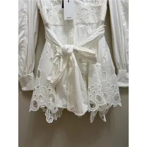 Acler Vicount Dress Embroidered Eyelet Dress Ivory White Size 6 NWT NEW thumbnail 8