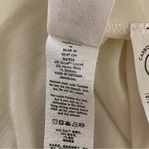 Allbirds Ivory Racerback Tank Top‎ Lightweight Breathable Athletic Medium thumbnail 5