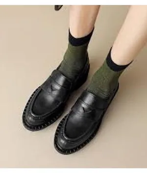 New SCHUTZ 8.5 Loafer Penny Flat Slip On Studded Leather Womens Black Leather thumbnail 1