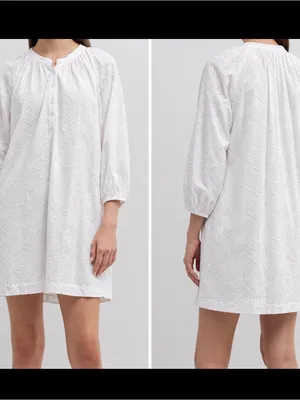 $295 Xirena Women's Chandler Embroidered Eyelet Mini Dress Size L thumbnail 2