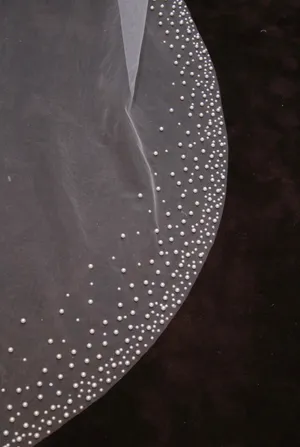 Pearl Wedding Veil Etsy thumbnail 3