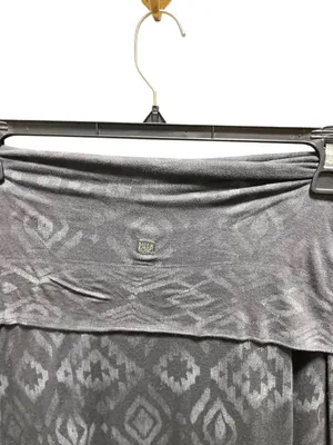 Billabong Dreamscaper Maxi Skirt Gray Size M Bohemian Beach Coastal Vacation Cut thumbnail 8