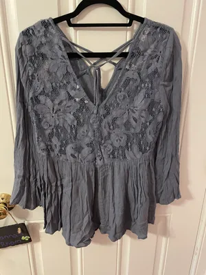 American Eagle Purple Blouse thumbnail 2