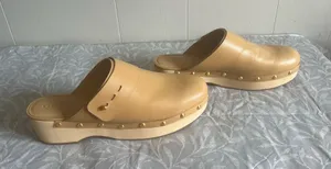 Avec Les Filles Mercedes Castillo Women's Brown Evonne Leather Clog Shoes EU 41/US 11 thumbnail 1