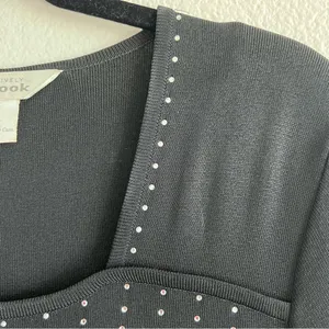 Exclusively Misook Black Rhinestone‎ Maxi Dress thumbnail 10