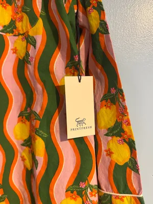 Print Fresh Long PJ Set Lemon Twist  thumbnail 4