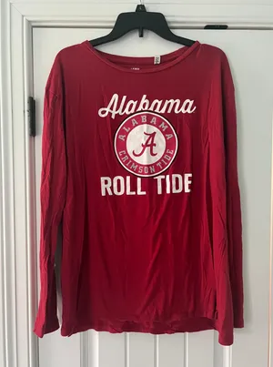 Alabama Long Sleeve Tee Red Size L thumbnail 1