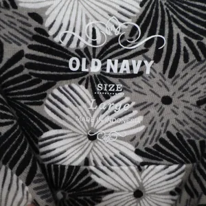 Old Navy Dress Womens Large Sun Dress Black Floral Spaghetti Strap Excellent thumbnail 2