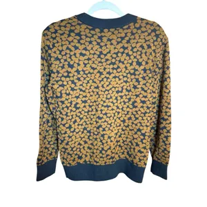 Daily Ritual Ultra-Soft Jacquard Crewneck Pullover Sweater Brown & Black‎ thumbnail 6