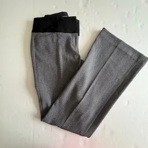 Y2K Express Flare trousers low rise gray color block size 0 thumbnail 2