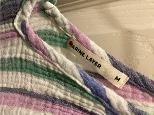 Marine Layer Multicolor Pastel Striped Tiered Maxi Dress thumbnail 2