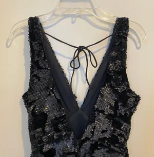 Gianni Bini Black Sequin Dress thumbnail 3