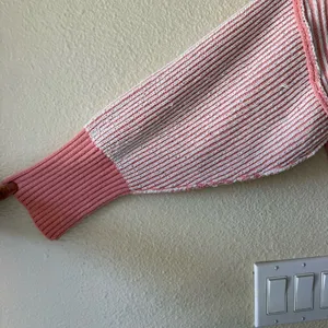 Altar’d State Women's Pink Striped Knit Sweater - Relaxed Fit thumbnail 6