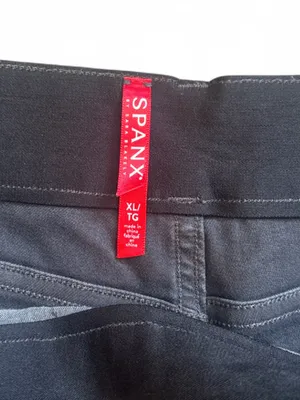 Spanx 5” Twill Shorts In Washed Black Women’s Size XL Compression Stretch thumbnail 7