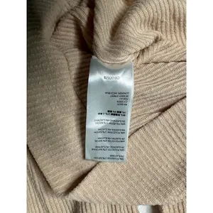 We The Free Free People Ribbed Puff Sleeve Pullover Sweater Beige Medium thumbnail 4