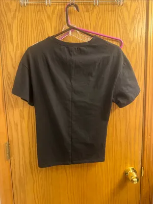 rag & bone Black Short Sleeve Twist-Front Tee thumbnail 4