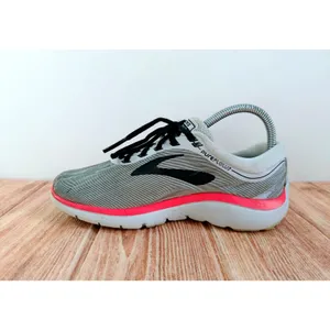 Brooks PureFlow 7 Women's Size 7.5 Gray Black Pink Running Shoes Sneakers thumbnail 5