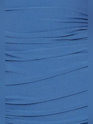 Hello Molly Strapless ALL THE CURVES MIDI DRESS In Blue thumbnail 6