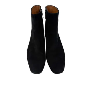 Aquatalia Ulyssa Black Suede‎ Hidden Wedge Ankle Boot Bootie Size 7 thumbnail 4