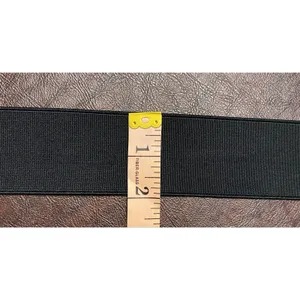 Black Wide Stretch Waist Belt Silver Bow Buckle Patent Cinch 8 Retro Statement thumbnail 6