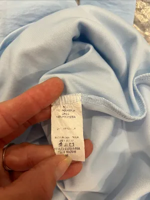 Altar'd State Baby Blue Puff Sleeve Empire Dress size medium. thumbnail 9