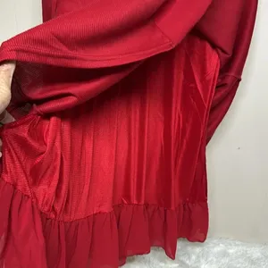 Xiang Ri Kui Red Layered Tunic Size XXL thumbnail 6