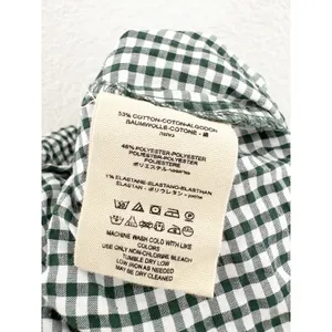 Free People West Side Tie Capri Pants Size 0 Green Gingham Retro Pinup Vintage thumbnail 7