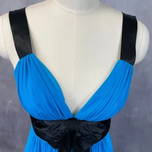 Y2K‎ Going Out Dress Womens Medium Empire Waist Flowy Party HOCO Cocktail thumbnail 4