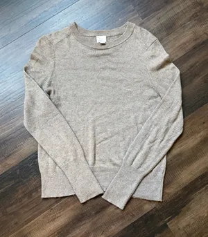 a new day Beige soft and cozy Crewneck Sweater thumbnail 1
