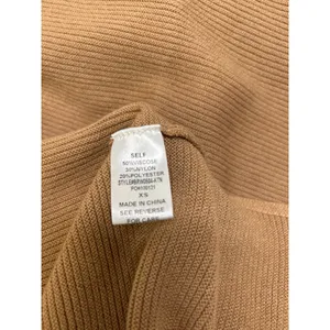 Kittenish Neutral Territory Oversized Ribbed Tan Mini Sweather Dress Size XS thumbnail 7