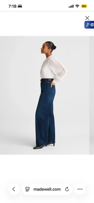 Madewell The Curvy Emmett Wide-Leg Jeans thumbnail 3