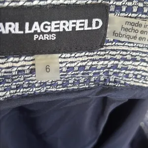 Karl Lagerfeld blue tweed pencil skirt thumbnail 5