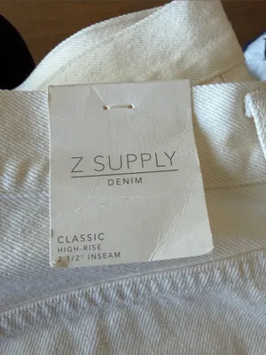 Z Supply White Distressed Denim Cutoff Shorts 29 nwt‎ thumbnail 4