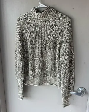 Madewell Knit Marled Cotton Mockneck Sweater thumbnail 6
