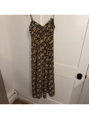 Urban Outfitters NWT Floral Side Slit Small Spaghetti Strap Sun Dress Brand NEW thumbnail 5