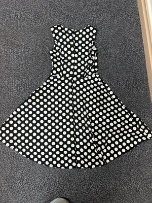 Bridesmay Black and White Polkadot Dress Size Small thumbnail 6